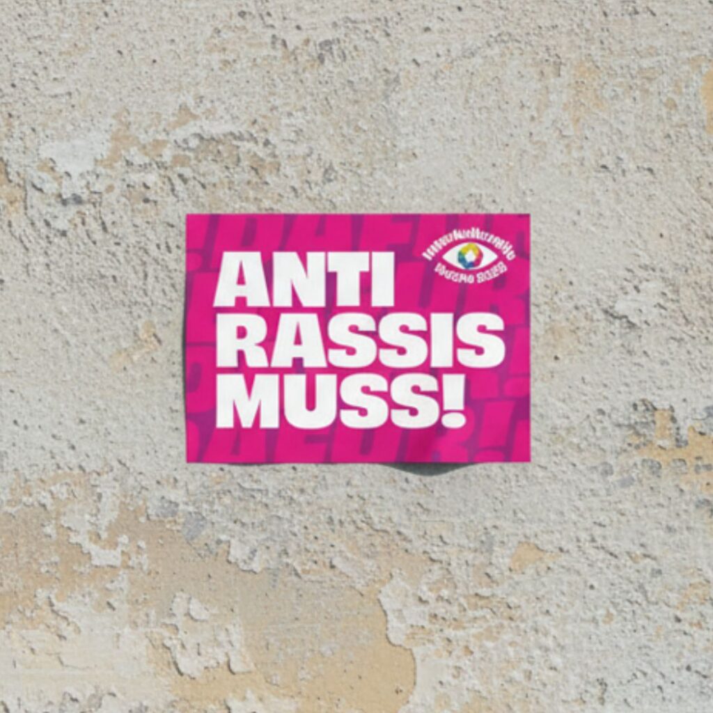 Aufkleber Antirassismus